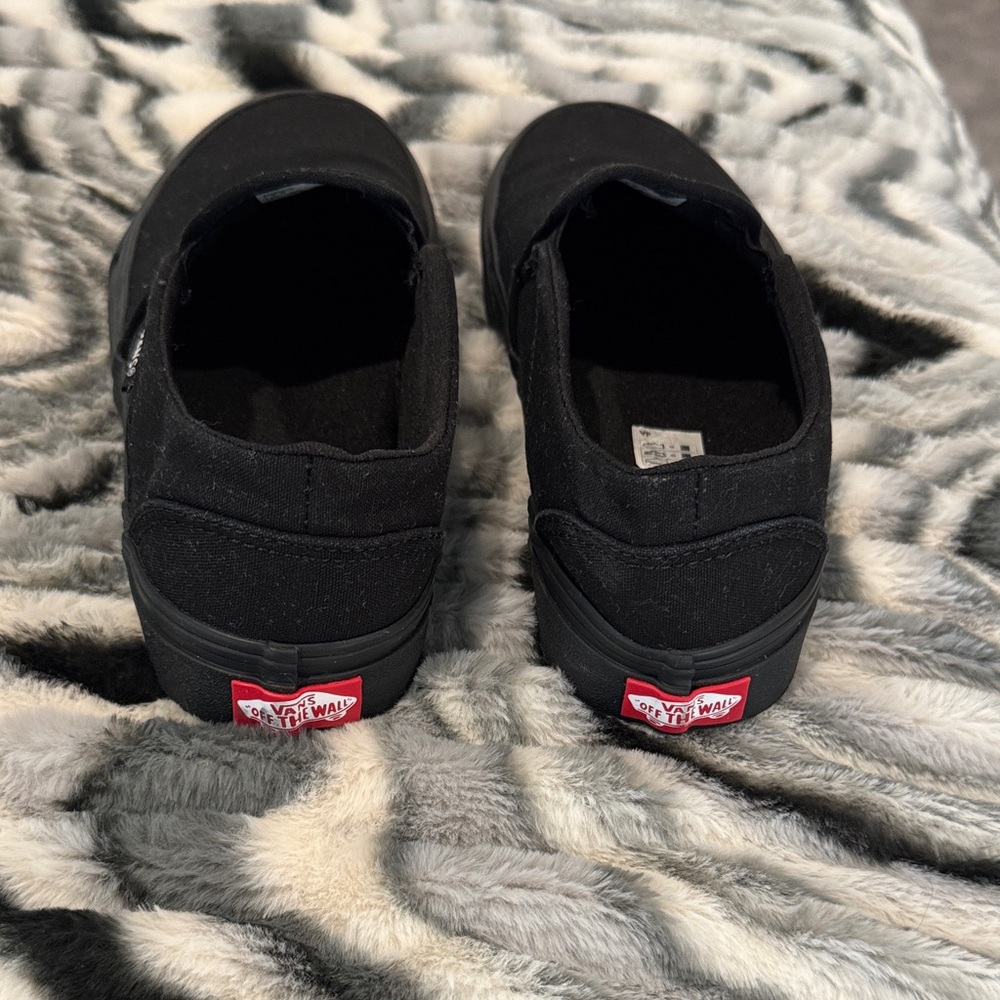 Vans Black Slip-On Canvas Loafers - Woman’s - Picture 5 of 7